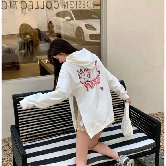 MARNI AutumnWinter New Arrivals Logo Printed Hooded Sweatshirt - Picture 11 of 11
